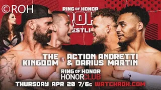 The Kingdom vs Darius Martin & Action Andretti / Tag Team Match / ROH Honor Club TV #8 / WWE 2K23