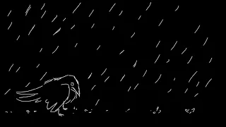 Animation practice | Crow in rain