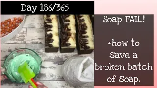 Soap disasters, and how to fix them | Best way to pipe soap | Day 186/365
