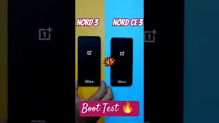 Nord 3 vs Nord CE 3 Boot Test #shortsvideo #ytshortsindia #youtubeshorts #shorts #nord3 #oneplus