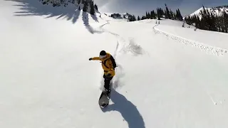 Crystal Mountain Resort, Red Lodge MT, Korua Dart Plus 156cm, Volcom Guch, Burton Freebird, Helitack