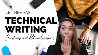 Technical Writing Questions: 12 ITEMS LET Review- English Majorship