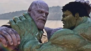 HULK vs. THANOS  - Fight Scene (Wakanda Battle) _ AVENGERS_ INFINITY WAR Alternate Ending(720P_HD)