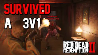 I SURVIVED a 1v3 in RED DEAD REDEMPTION 2! #shorts