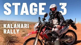 Riding KALAHARI DESERT DUNES on a CRF250L - Stage 3