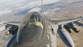 DCS World | F-16 Causes Total Destruction with One Cluster Bomb (#Shorts)