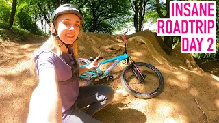 INSANE ROADTRIP DAY 2// CLEARING GAP JUMPS AND RIDING AN AWESOME PUMP TRACK!