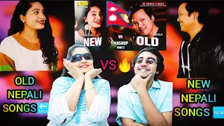 INDIAN MOM AND SON REACTS TO NEPALI SINGERS 🇮🇳🇳🇵❤️ || NEW VS OLD NEPALI SONGS MASHUP 🎤🔥🔥🔥