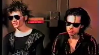 Nick Cave & Blixa Bargeld Interview - Pt 1 (Rare, 1st American tour) June 27, 1984