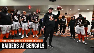 Locker Room Celebration: Raiders at Bengals