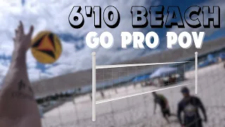 They Thought The Sand Would Stop My Hops... | 6'10 Beach Volleyball GoPro POV