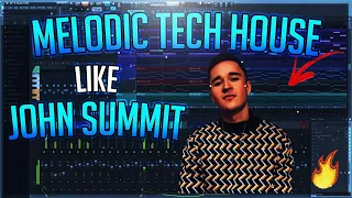 How To Melodic Tech House Like John Summit [FL Studio]