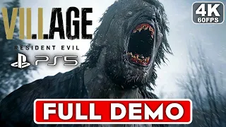 RESIDENT EVIL 8 VILLAGE Gameplay Walkthrough Part 1 FULL DEMO [4K 60FPS PS5] - No Commentary