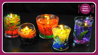 DIY Water candles || Valentine's day decoration ideas || Floating candles || Home Decor ideas ||