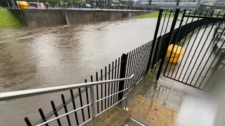 UK FLOODS 2021 ROCHDALE COLLEGE