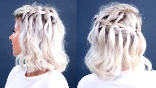 HOW TO: Waterfall Braid Short Hair Tutorial | Milabu