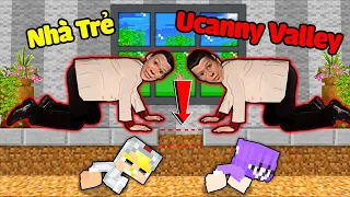 TÔ GÀ THỬ THÁCH 24H TRỐN THOÁT KHỎI NHÀ TRẺ UCANNY VALLEY SIÊU ĐÁNG SỢ TRONG MINECRAFT