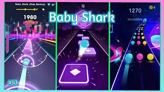 BeatRoller VS Tiles Hop VS DancingRoad - Baby Shark. V Gamer!