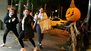 Crazy Screams with Halloween Pumpkin Prank