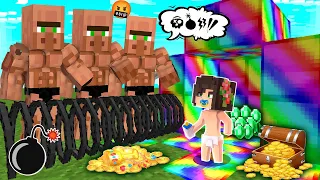 BASE 100% SEGURA CONTRA OS VILLAGERS MAUS DO MINECRAFT