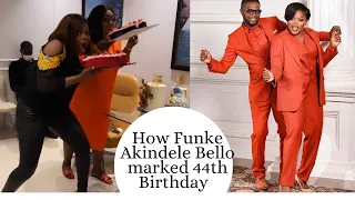FUNKE AKINDELE BELLO  BIRTHDAY CELEBRATION WITH TOPE ALABI AND JJCSKILLZ #nollywoodactress