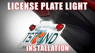 How to install the New Low Profile Universal License Plate Light by TST Industries