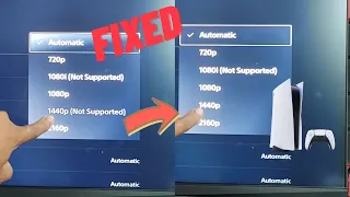 How to FIX PS5 TV / Monitor 1440p not supported issue - 2K 120fps HDR