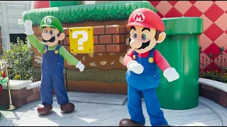 Power Up! Mario and Luigi meeting 60th Studio Tour Anniversary | Universal Studios Hollywood