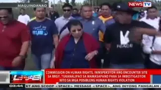 NTVL: CHR, ininspeksyon ang encounter site sa Mamasapano