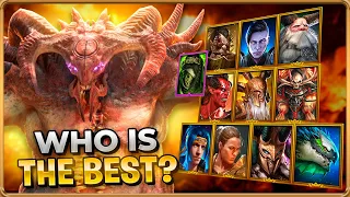 🔥ULTIMATE TEST🔥 Who Deals More Damage In Clan Boss? Damage Dealers Tier List Raid Shadow Legends