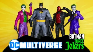 McFarlane Toys DC Multiverse Batman Three Jokers  Batman, Red Hood, Criminal and Clown Figure Review