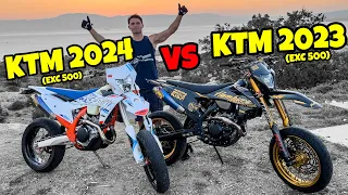 KTM 2024 vs KTM 2023 - Was kann die neue EXC 500 ?