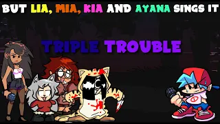 Friday Night Funkin' - Ex Girlfriend Trouble (Triple Trouble But BF's Ex's Sings It)(Playable Mod)