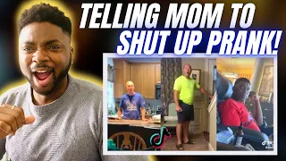 🇬🇧BRIT Reacts To TELLING MOM TO SHUT UP IN FRONT OF DAD PRANK!