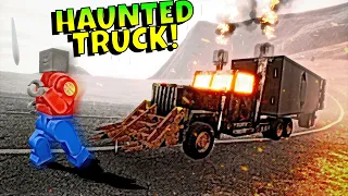 A HAUNTED TRUCK FOLLOWED US IN BRICK RIGS?!