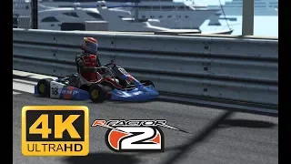 rFactor 2 (Monaco 2013) KART F1 125cc (4K 60fps GTX 1080 TI)