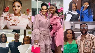 Tomike,Veekee James, Ebuka and his Wife, Mercy Aigbe Go All Out For TOKE MAKINWA’s Perfume Launch👏🏽