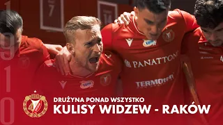 DRUŻYNA PONAD WSZYSTKO. Kulisy meczu Widzew Łódź - Raków Częstochowa