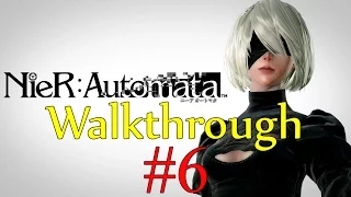 NieR Automata - Walkthrough Part 6 [Hard Mode] - Amusement Park + Opera Singer Boss