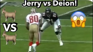 Jerry Rice vs Deion Sanders GOAT MATCHUP! Jerry Rice vs Primetime! (1991)