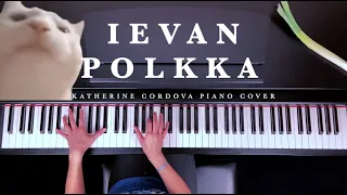 Ievan Polkka (cat vibing to piano) - (HQ piano cover)