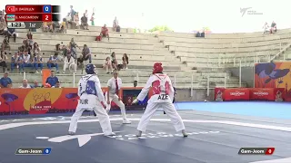 305 M-58kg R-32 DAGDELEN Deniz TUR 🔵 vs 🔴 MAGOMEDOV Gashim AZE I Rome 2022 World Taekwondo GP