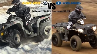 Polaris Sportsman 570 vs. Can-Am Outlander L 500,  2015 King of Value 4x4 ATV Shootout