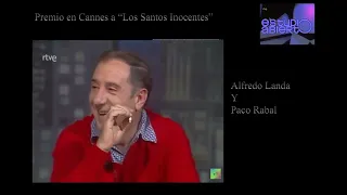 José María Iñigo entrevista a Alfredo Landa y Paco Rabal sobre "Los Santos Inocentes"