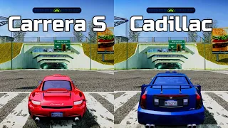 NFS Most Wanted: Porsche 911 Carrera S vs Cadillac CTS - Drag Race