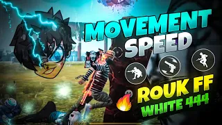LIGHTNING ⚡ MOVEMENT SPEED TRICK LIKE WHITE 444 AND ROUK FF IN MOBILE | 3 TRICKS USED BY LEGENDS