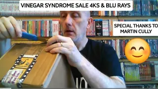 4K & Blu Ray Vinegar Syndrome Sale parcel. Many thanks to Martin Cully for all your help!!