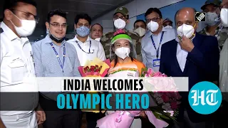 Watch: Mirabai Chanu gets hero's welcome after Silver medal win at Tokyo Olympics