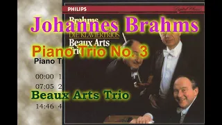 Brahms Piano Trio No.3(Beaux Arts Trio 1986)