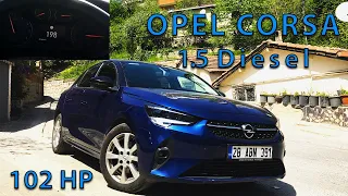 Opel Corsa F(2021) 1.5D 102 HP  |  Top Speed 198 km/h | POV Sürüş İnceleme